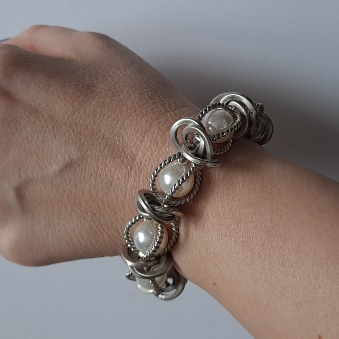 Silver & Peral Bracelet